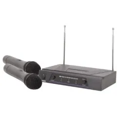 QTX VHF Dual Handheld Wireless Microphone - 174.1+175.0MHz, 171.817UK