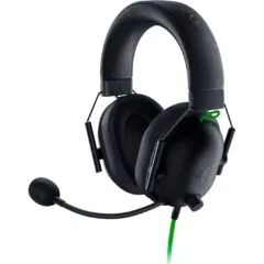 Razer BlackShark V2 X Headset - BlackShark V2 X - Over-Ear, Wired, Black/Green
