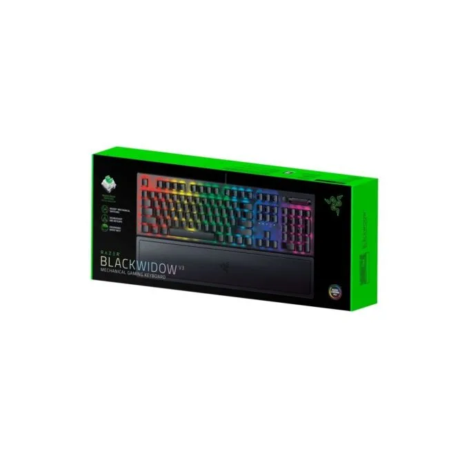 Razer BlackWidow V3 Mechanical Keyboard - Green Switch, GR Layout, Wrist Rest — image 3