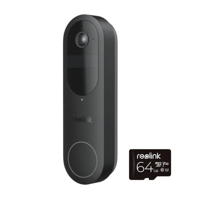 Reolink BP Battery Video Doorbell 4MP - D340B - Black with Chime and 64GB MicroSD — image 3