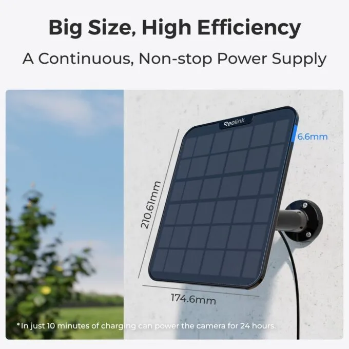 Reolink BPS Solar Panel 2 for Reolink Battery Cameras - Black 6W — image 3