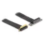 Riser Karte PCI Express x4 Stecker 90° gewinkelt zu x4 Slot 90° gewinkelt mit Kabel 60 cm