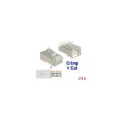 RJ-45 Crimp+Cut Plug - Cat.6 STP