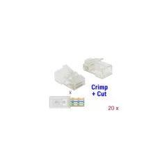 RJ-45 Crimp+Cut Stecker Cat.5e UTP