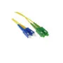 RL3802 2m LSZH Singlemode 9 125 OS2 FIBER PATCH CABLE DUPLEX WITH SC APC AND SC PC CONNECTORS, ACT