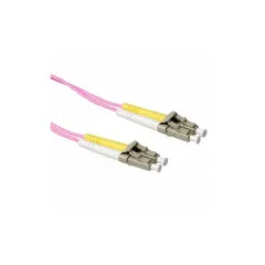 RL9701 1m FIBER PATCH CABLE LC LC CONNECTORS MULTIMODE OM4 50 125 DUPLEX LSZH ACT