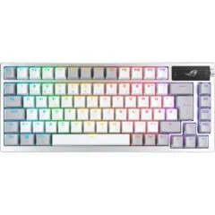ROG Azoth Keyboard - Azoth - White, 75% Wireless Optical Mechanical, Tri-Mode