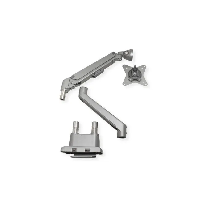 ROLINE LCD-Doppelarm. Tischmontage. Gasfeder. 5 Gelenke. 17-32 Zoll. bis 2x 9 kg. silberfarben — image 16