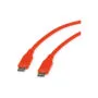 ROLINE USB 2.0 Kabel. Typ C-C. ST ST. Silikon. 60W. orange. 1 m