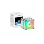 Sama KT125W White 120mm ARGB Fan Kit (3 Fans) with Fan Hub - 600-1500 RPM 4-pin PWM 3-pin ARGB