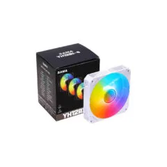 SAMA YH-120I4 White 4-in-1 120mm ARGB Reverse Blade Case Fan Kit
