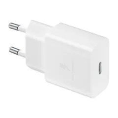 Samsung 15W Fast USB-C Wall Charger - EP-T1510XWEGEU - White, 1m USB-C Cable