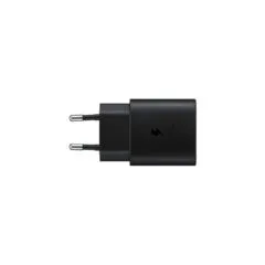 Samsung 25W USB-C Fast Charger - EP-TA800 - Black, USB-C to USB-C Cable, PD 25W, 100-240V