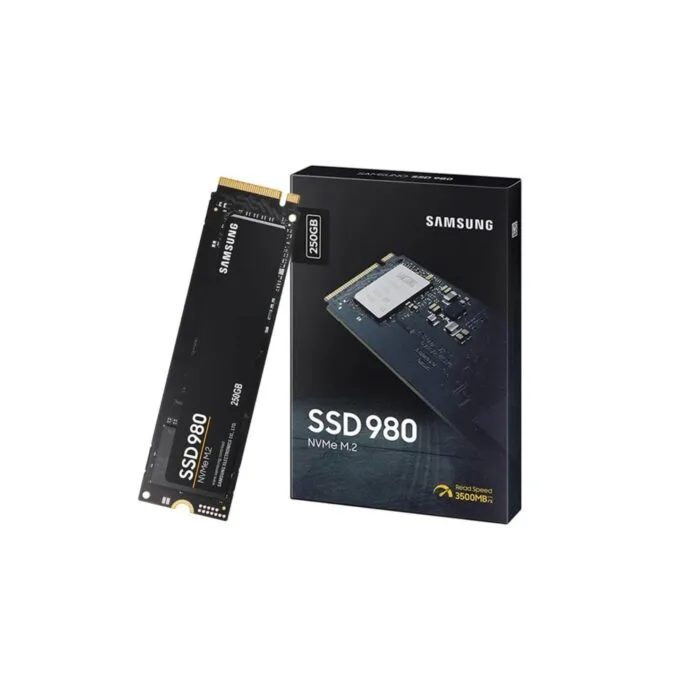 Samsung 980 250GB M.2 2280 NVMe SSD - PCIe 3.0 x4 2900 MB/s - MZ-V8V250BW — image 1