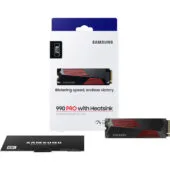 Samsung 990 PRO 2TB M.2 2280 NVMe SSD (Heatsink) - PCIe 4.0 x4 7450 MB/s - MZ-V9P2T0CW