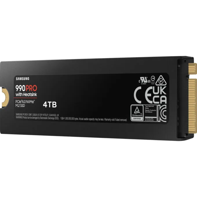 Samsung 990 PRO 4TB M.2 2280 NVMe PCIe 4.0 x4 SSD w/ Heatsink MZ-V9P4T0CW — image 10
