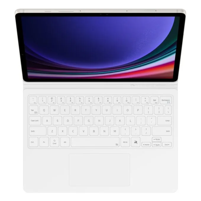 Samsung Book Cover Keyboard for Galaxy Tab S9 FE - White — image 11