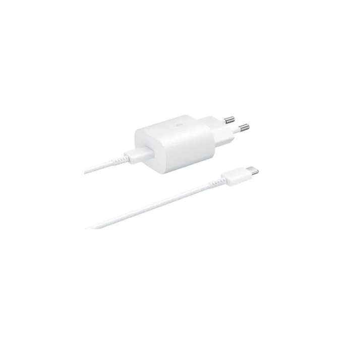 Samsung Galaxy 25W USB-C Fast Charger with 1m Cable - White OEM — image 3