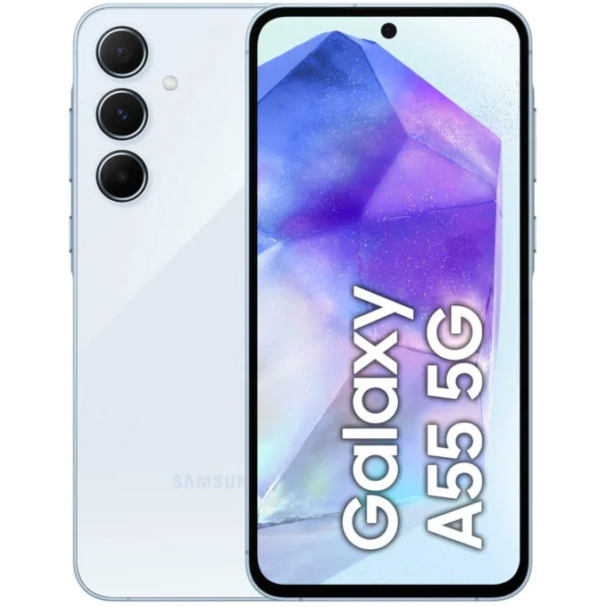 Samsung Galaxy A55 - Blue - 8GB RAM, 128GB, 5G, 6.6in AMOLED, 2.0GHz, 5000mAh — image 1