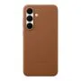 Samsung Kindsuit Cover for Galaxy S25 FE - Cinnamon colour - Faux leather holster case