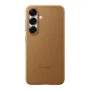 Samsung Kindsuit Faux Leather Case - Galaxy S25 - Camel Brown Slim Protective Cover