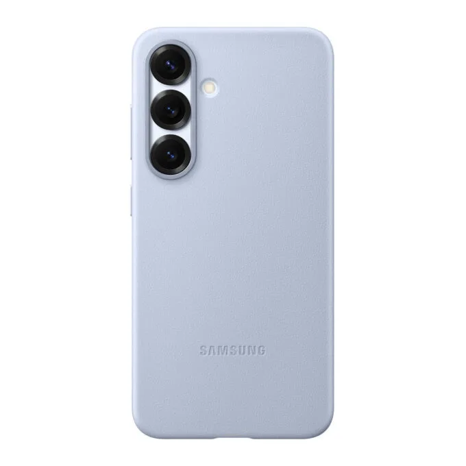 Samsung Kindsuit Faux Leather Cover - Galaxy S25 - Light Blue, Drop & Scratch Protection — image 1