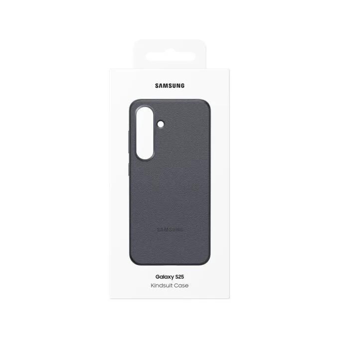 Samsung Kindsuit Faux Leather Flip Cover - Galaxy S25 - Black, Drop & Scratch Protection — image 13