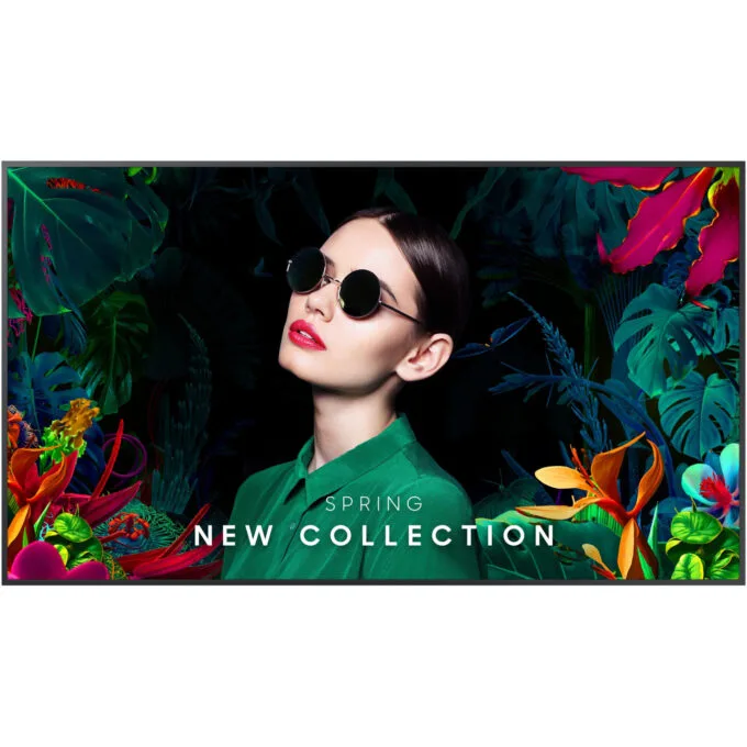 Samsung LH65QMCEBGCXEN - 65" 4K UHD Digital Signage Display, Tizen 7.0, 500 cd/m², 8 ms, Wi-Fi/BT, HDMIx3/DPx1/USBx2, Black — image 1