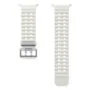 Samsung Marine Band for Galaxy Watch Ultra - White - Nitrile/Nylon/Rubber, Titanium Buckle, Moisture Resistant