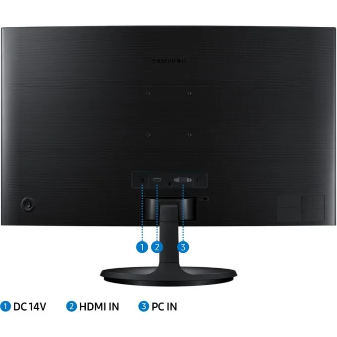 Samsung Monitor - S24C364EAU - 61cm 24'' (1920x1080) Essential Curved 16:9 4ms HDMI VGA Full HD Black — image 6