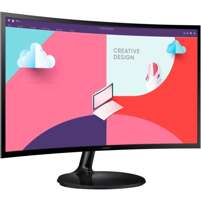 Samsung Monitor - S24C364EAU - 61cm 24'' (1920x1080) Essential Curved 16:9 4ms HDMI VGA Full HD Black — image 9