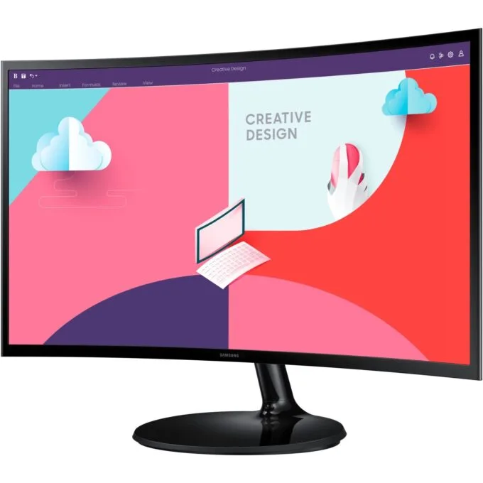 Samsung Monitor - S24C364EAU - 61cm 24'' (1920x1080) Essential Curved 16:9 4ms HDMI VGA Full HD Black — image 10
