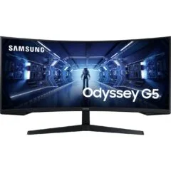 Samsung Odyssey C34G55TWWP Curved Ultrawide Monitor - C34G55TWWP - Black, 34", UWQHD 3440x1440, 144Hz, 1ms