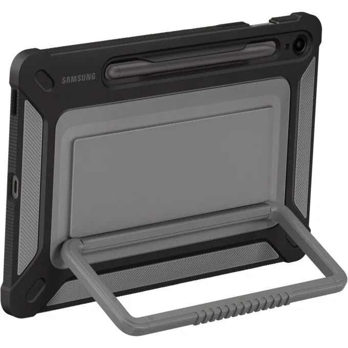 Samsung Outdoor Cover for Galaxy Tab S9 FE - EF-RX510 - Black folio with pen loop — image 1