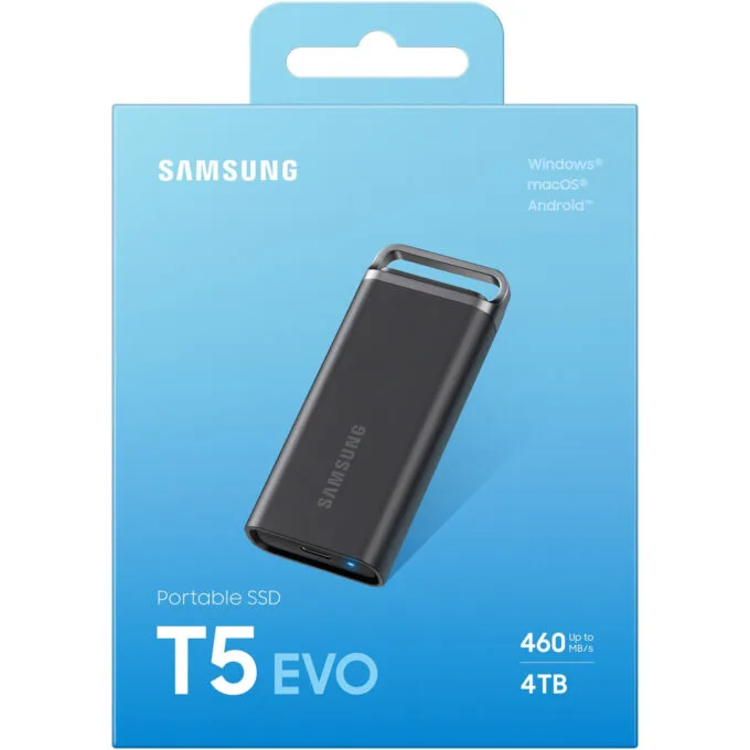 Samsung Portable SSD T5 EVO - MU-PH4T0S - 4TB, USB 3.2 Gen1 (5Gbps), 460MB/s, Black — image 12