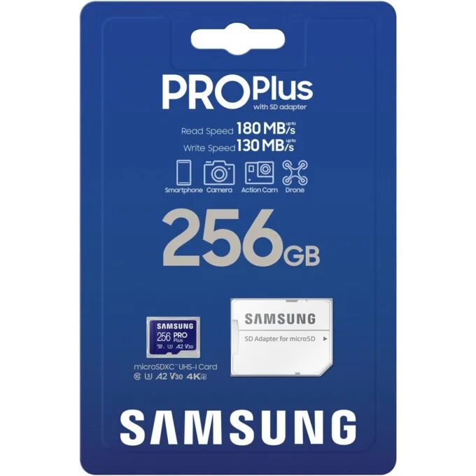 Samsung PRO Plus microSD Card - 256GB - UHS-I U3 Full HD 4K UHD — image 8