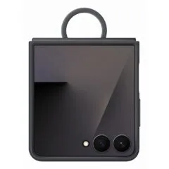 Samsung Ring Case (Silicone) for Galaxy Flip7 - Galaxy Flip7 - Black, Silicone