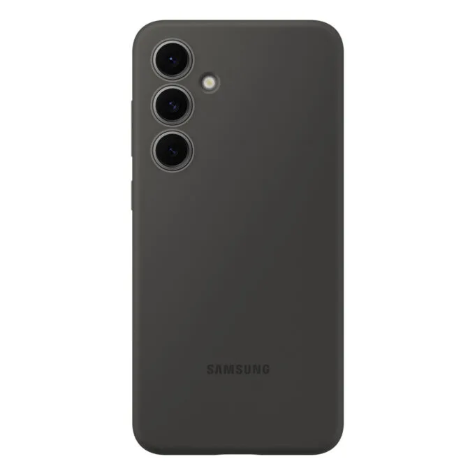 Samsung Silicone Case - Galaxy S24 FE - Soft-Touch Silicone Back Cover, Black — image 1