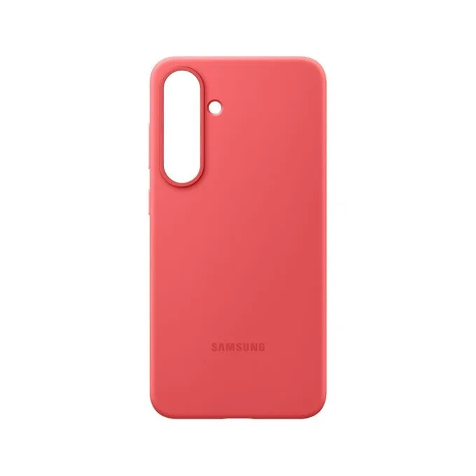 Samsung Silicone Case - Galaxy S25+ - Red, Soft-Touch Back Cover, Drop & Scratch Resistant, 50% Recycled — image 1