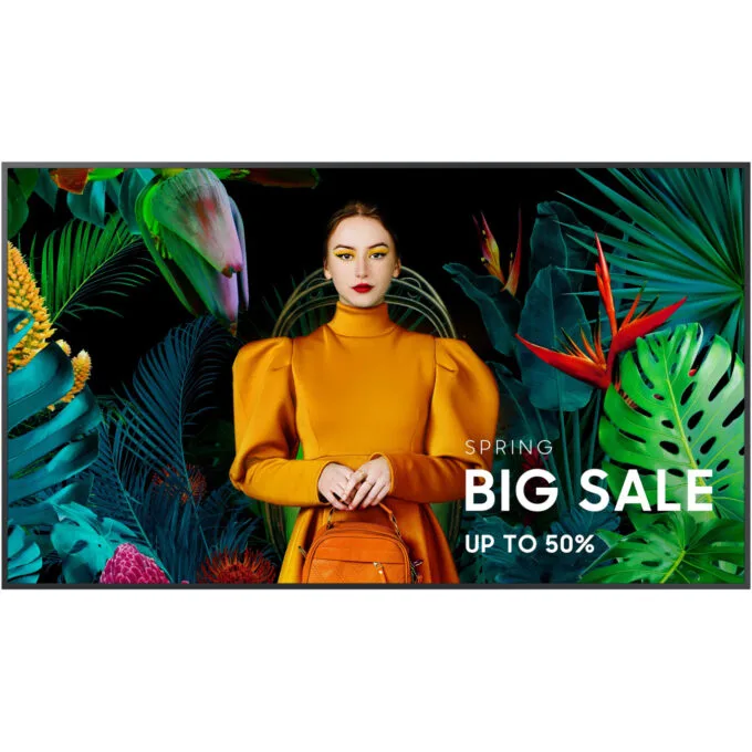 Samsung Smart Signage QM75C - 75" (189 cm) 4K UHD Digital Signage Panel, Tizen 7.0, Black, 24/7 — image 11