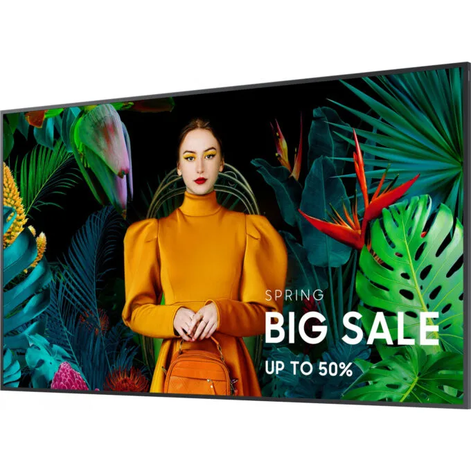 Samsung Smart Signage QM75C - 75" (189 cm) 4K UHD Digital Signage Panel, Tizen 7.0, Black, 24/7 — image 10
