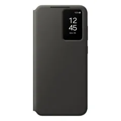 Samsung Smart View Wallet Case - Galaxy S24 FE - Black, Smart View Window, 1 Card Pocket