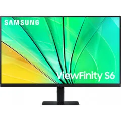 Samsung ViewFinity S6 S32D600EAU - 32" QHD IPS 100Hz Monitor, HDR10, 5ms, 350 cd/m², Black, VESA 100x100