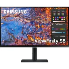 Samsung ViewFinity S8 S32B800PXP 32" 4K IPS Monitor - USB-C Pivot