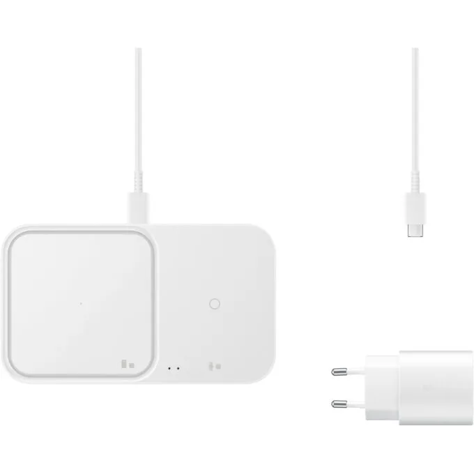 Samsung Wireless Charger Duo - EP-P5400T - 3-in-1 Wireless Charging Pad, White, Up to 15W — image 7