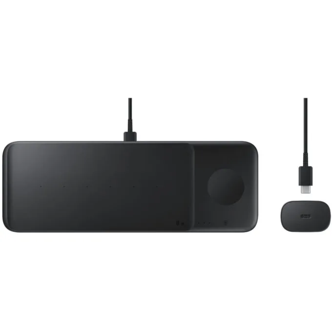 Samsung Wireless Charger Trio Pad - EP-P6300 - 3-Device Wireless Charging, 9W, USB, Black — image 7