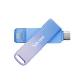 SanDisk Creator Phone Drive - 256GB - Blue/Lilac - USB-C & Lightning, USB 3.2 Gen 1