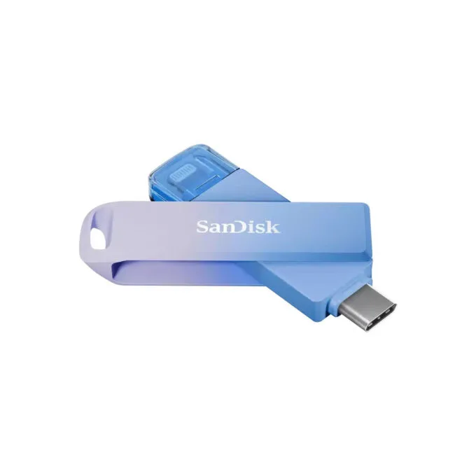 SanDisk Creator Phone Drive - 256GB - Blue/Lilac - USB-C & Lightning, USB 3.2 Gen 1 — image 3