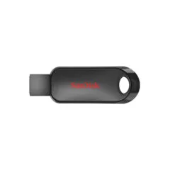 SanDisk Cruzer Snap - 64GB USB 2.0 Flash Drive - Black, USB-A, Slide Design