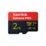 SanDisk Extreme PRO microSDXC 2TB - UHS-I U3/V30 A2, 250MB/s read 150MB/s write - Black/Red